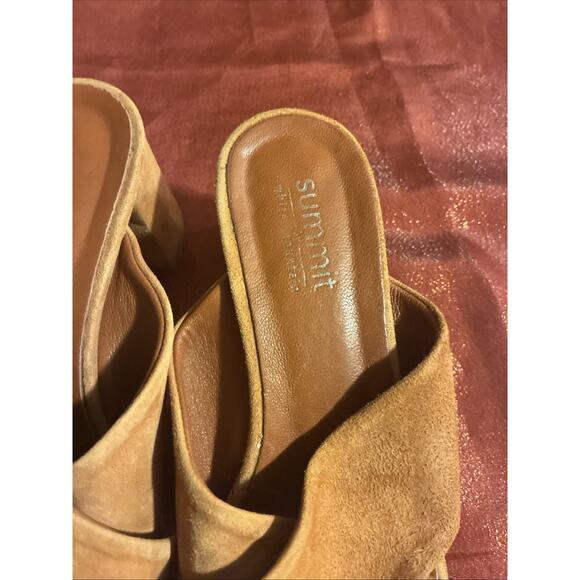 Summit Brown Suede Mid Platforms Size 37 - Picture 2 of 5